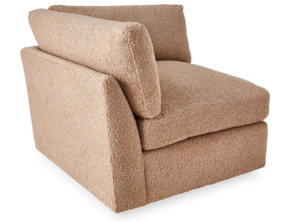 Slope Sofa, Corner - Toast Faux Sheepskin - image 2