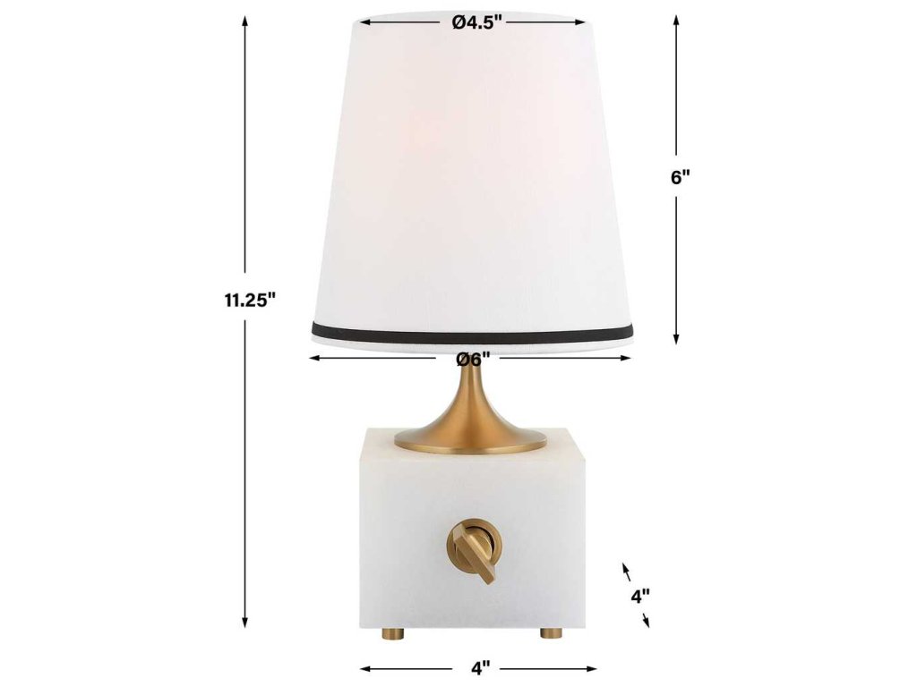Blockhead Mini Lamp - Satin Brass - image 9