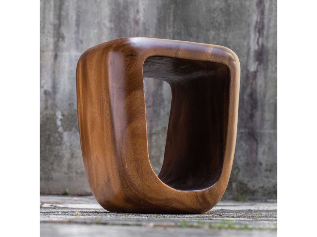 Loophole Accent Stool, Natural Wash - image 4