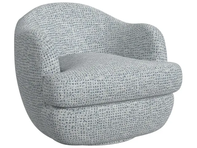 Scoop Swivel Chair - Dashing Blue