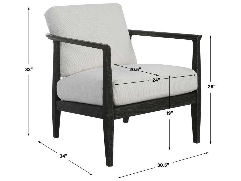 Brunei Accent Chair, White - image 8