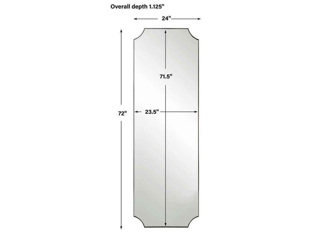 Lennox Tall Mirror, Nickel - image 5
