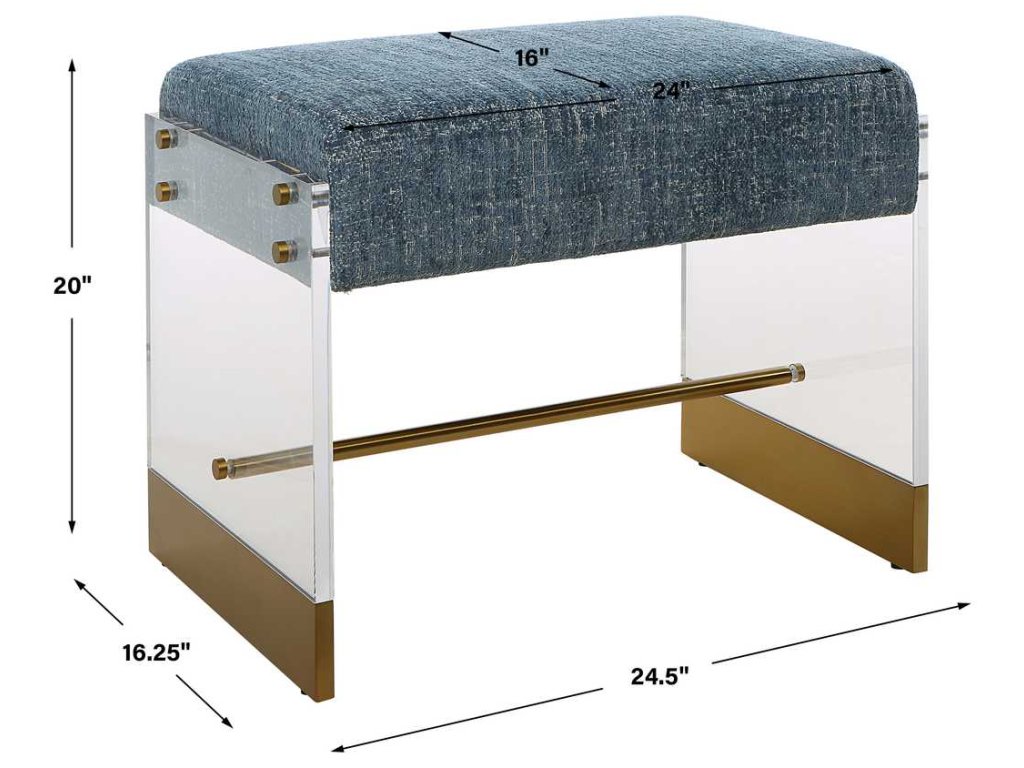 Apparition Small Bench - Aqua - image 7