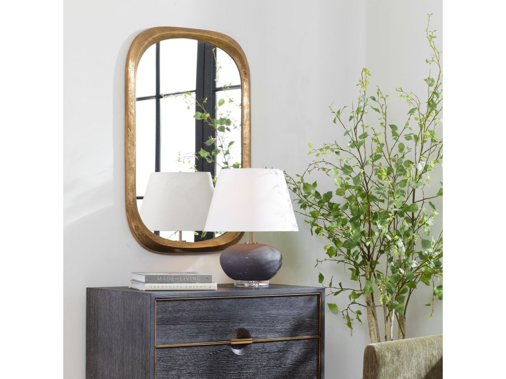 Malone Mirror, Brass - image 2