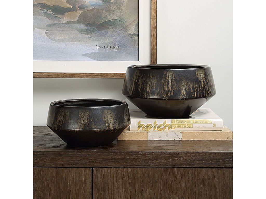 Bronze Duo, Vases, S/2 - image 2