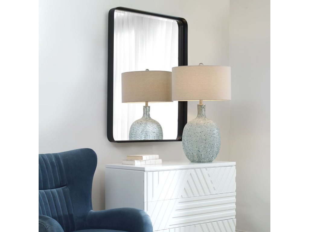 Crofton Large Mirror, Black - image 1