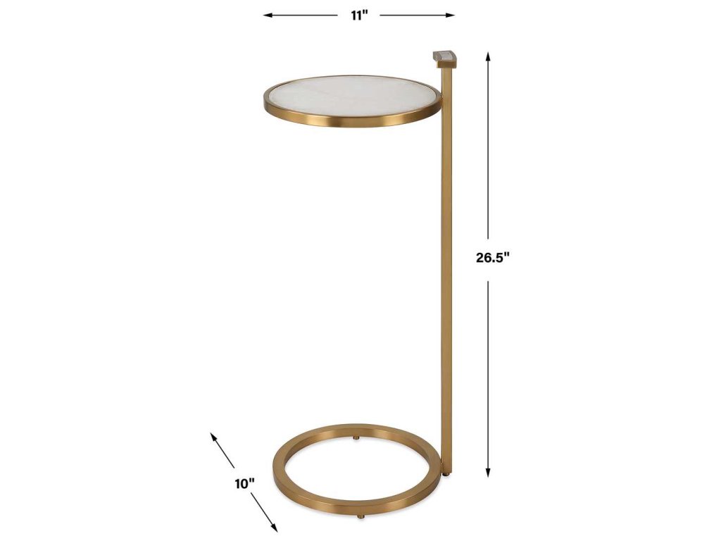 Jewel Pull Up Accent Table - Round - image 8