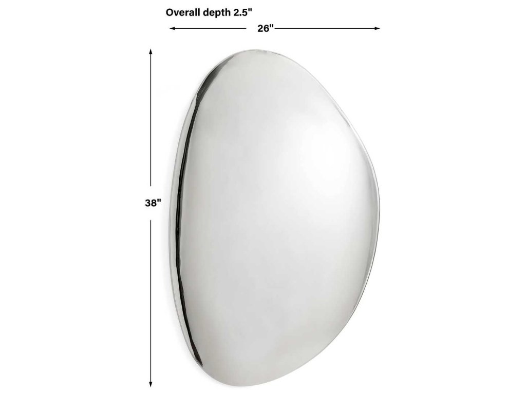 Jelly Bean Wall Sculpture - 26X38 Silver - image 8