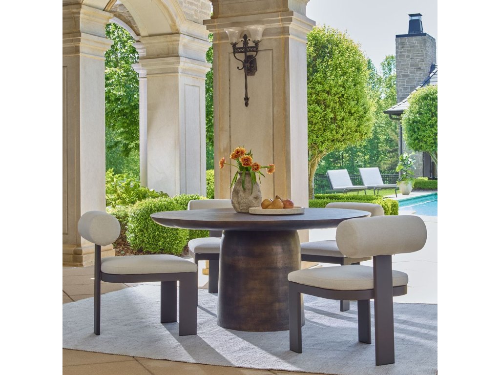 Madrone Outdoor Dining Table, Golden Dark Bronze, 2 Cartons - image 1