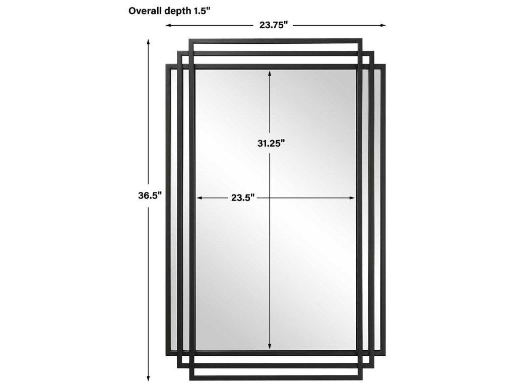 Amherst Mirror, Black - image 6