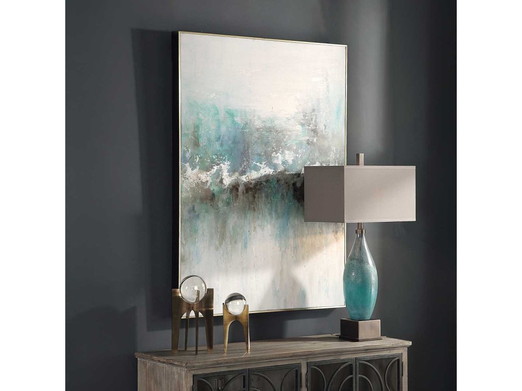 Mountain Top Hand Painted Canvas - image 3
