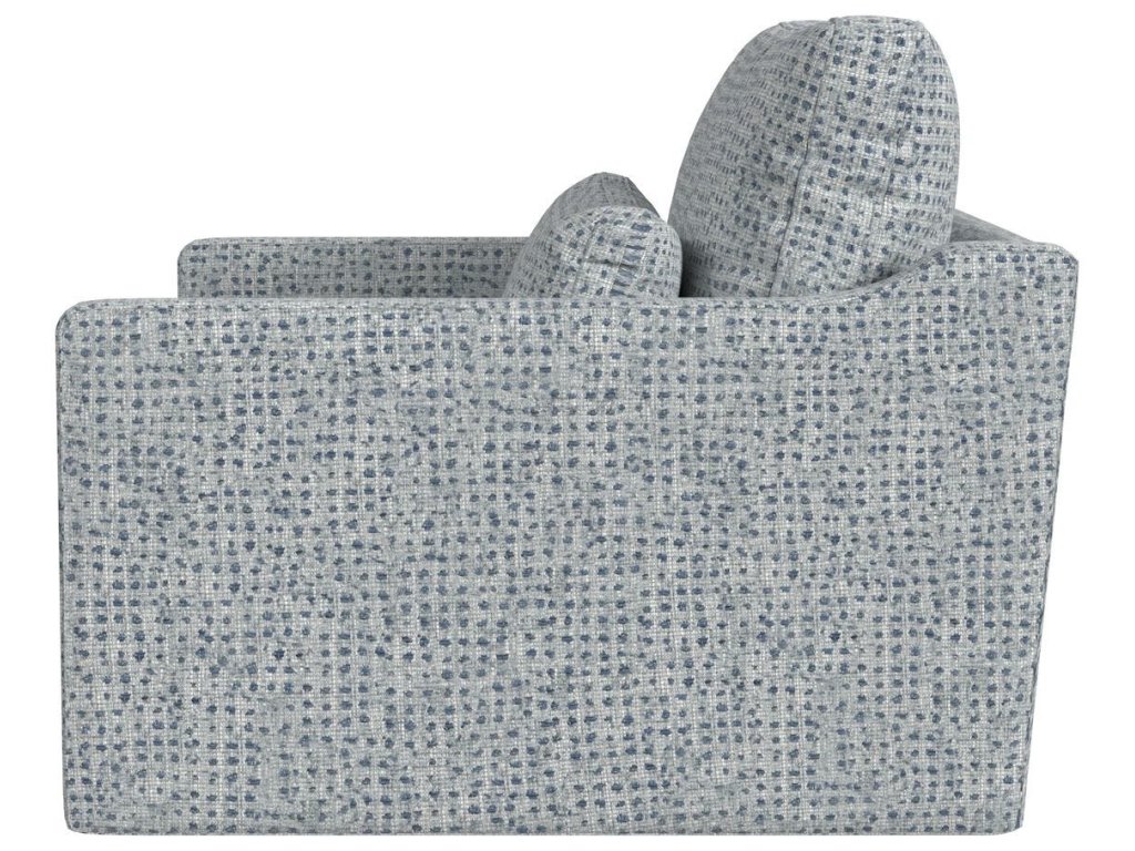 Slope Tufted Swivel Chair-And-A-Half - Dashing Blue - image 2