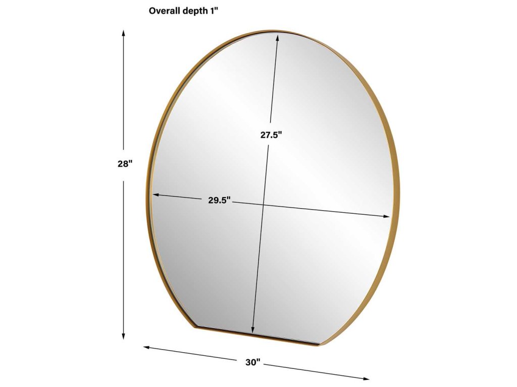 Cabell Small Mirror, Brass - image 5