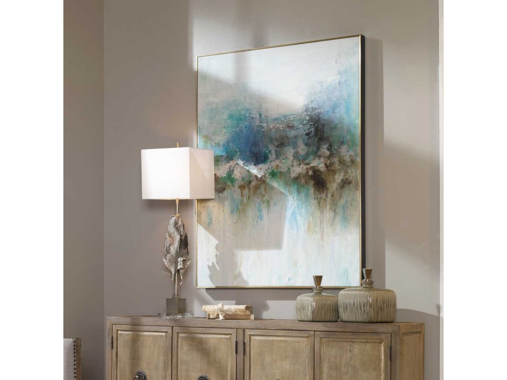 Mountain Top Hand Painted Canvas - image 1