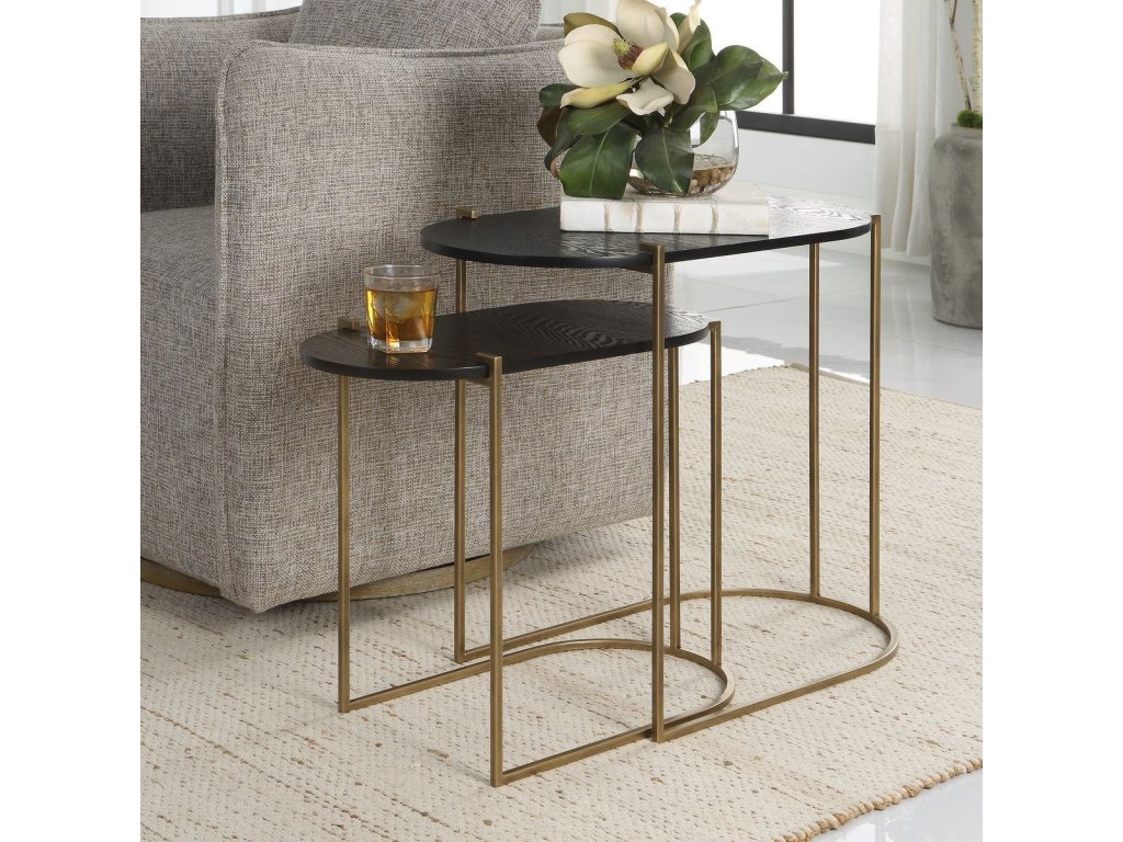 Aztec Nesting Tables, S/2 - image 1
