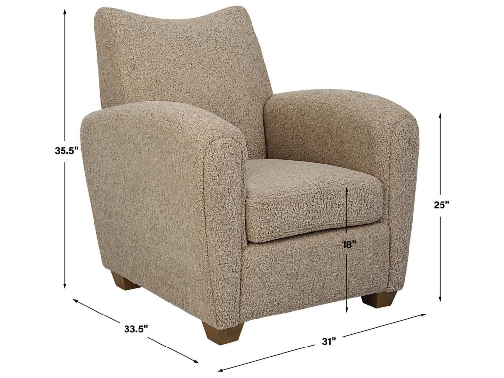 Teddy Accent Chair, Latte - image 7
