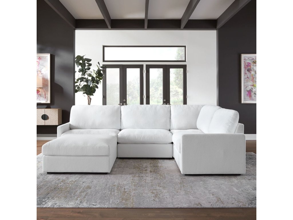 Refuge Sofa, Armless, Arctic White - image 1