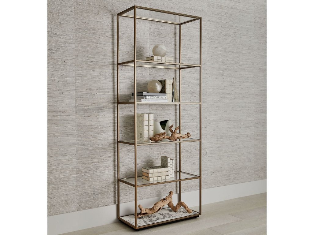 Floating Plane Etagere - Marble/Brass - image 2