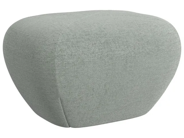 A Leg Up Ottoman - Criss Cross Sea Salt