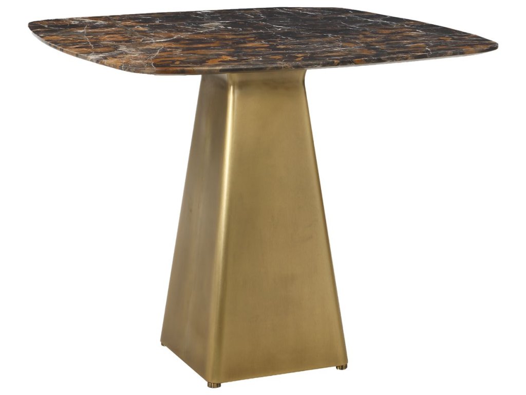 Equilateral Bistro Table - Michelangelo/Brass, 2 Cartons - image 1