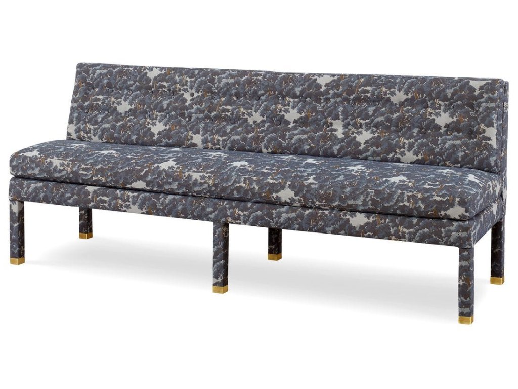 Approach The Bench Banquette, 84" - Baltic Forest Blue - image 3