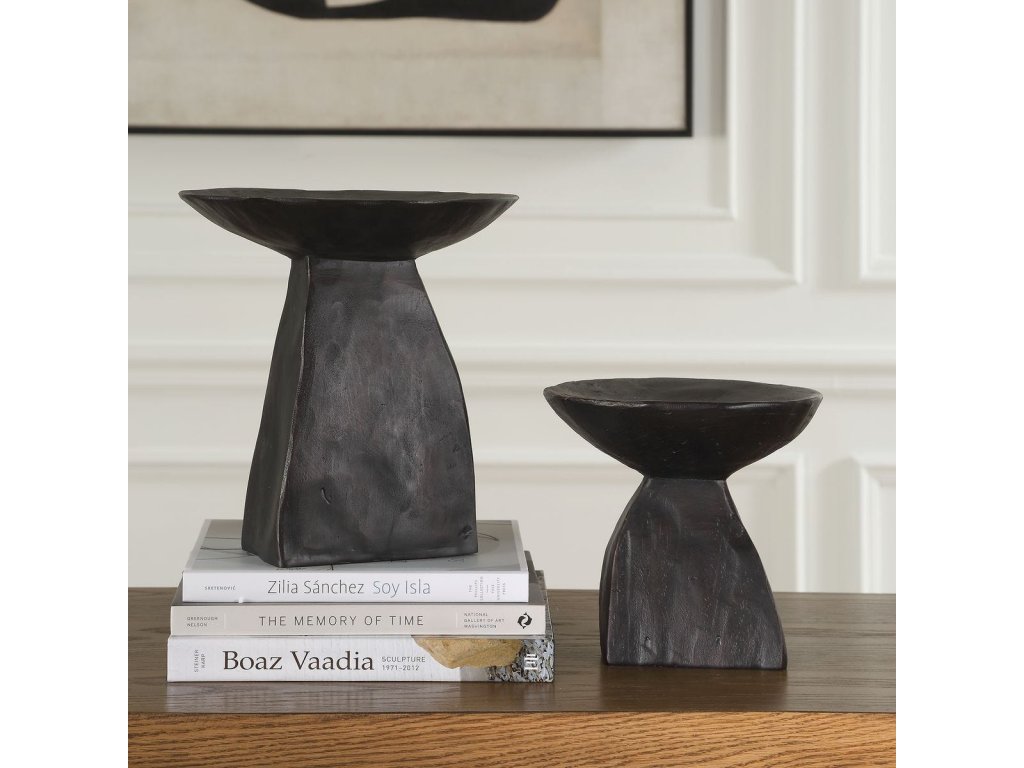 Shadow Pedestal Bowls, S/2 - image 2