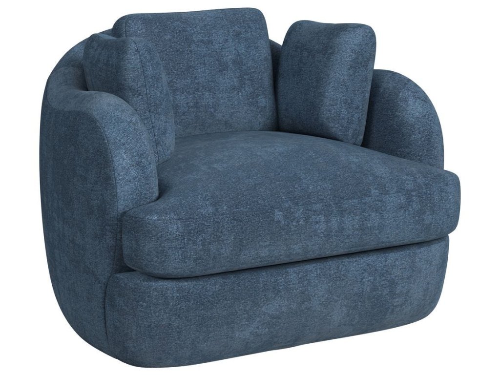 Scoop And A Half Swivel Chair - Lux Peacock - image 1