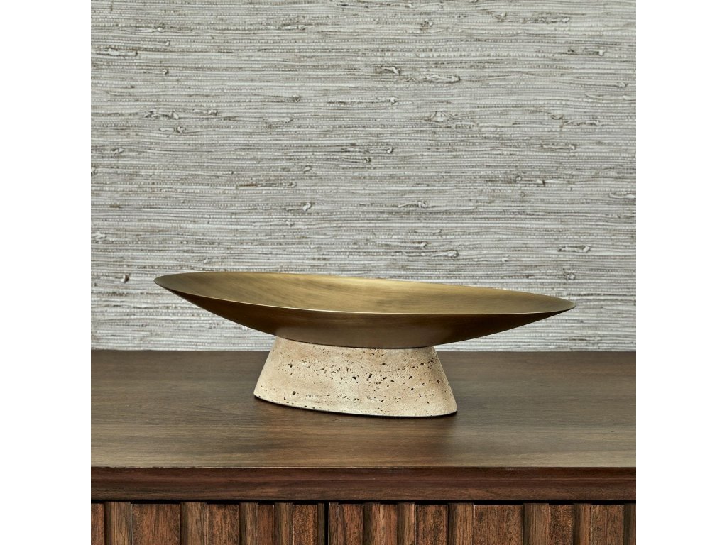 Coup De Grace Low Bowl - Travertine - image 6
