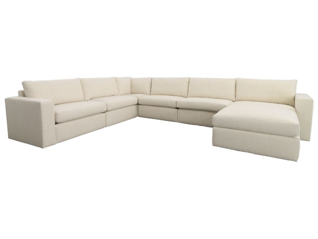 Great Plains Sofa, Armless - Alabaster/Linen Weave - image 1