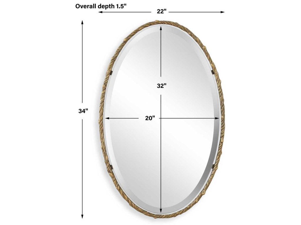 Twisted Branch Oval Mirror - image 5