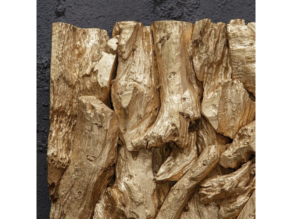 Rio Wood Wall Decor, Gold - image 5