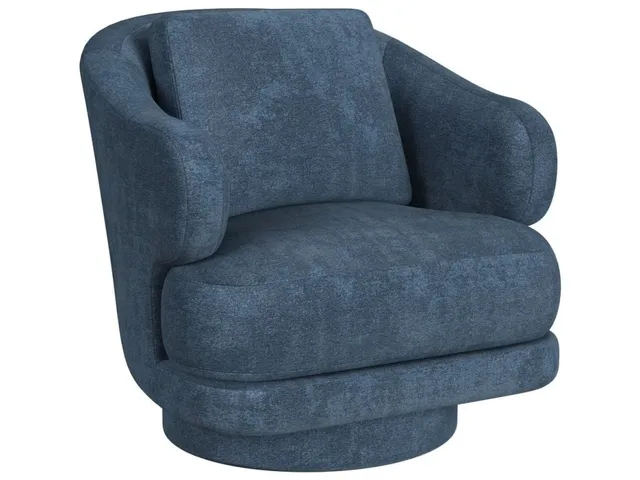 Cuddle Swivel Chair - Lux Peacock