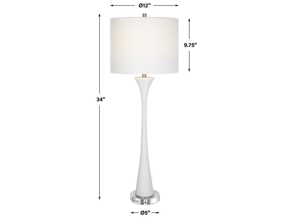 Fountain Buffet Lamp, White - image 6