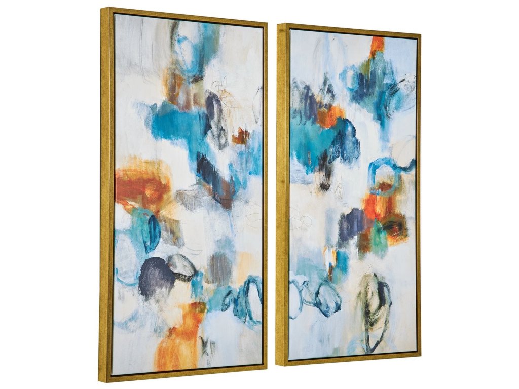 Casual Moments Framed Canvases, S/2 - image 3