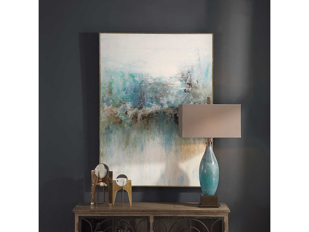 Mountain Top Hand Painted Canvas - image 2
