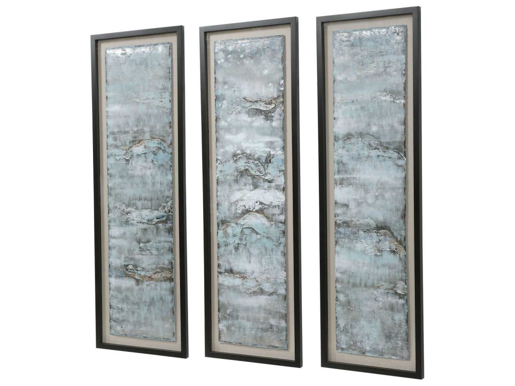 Ocean Swell Framed Prints, S/3, 3 Cartons - image 2