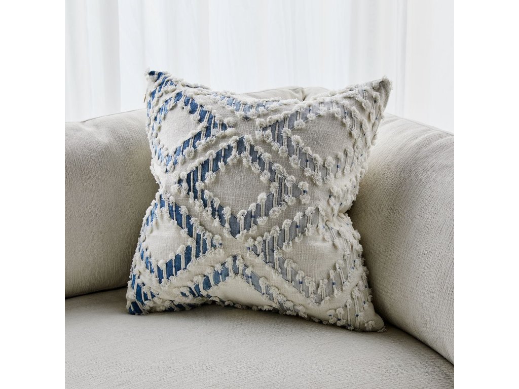 Fringe Element Pillow - Ombre Blue - image 1