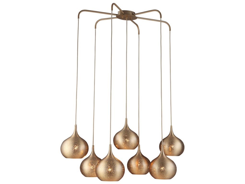 Golden Onion, 7 Lt Chandelier - main image