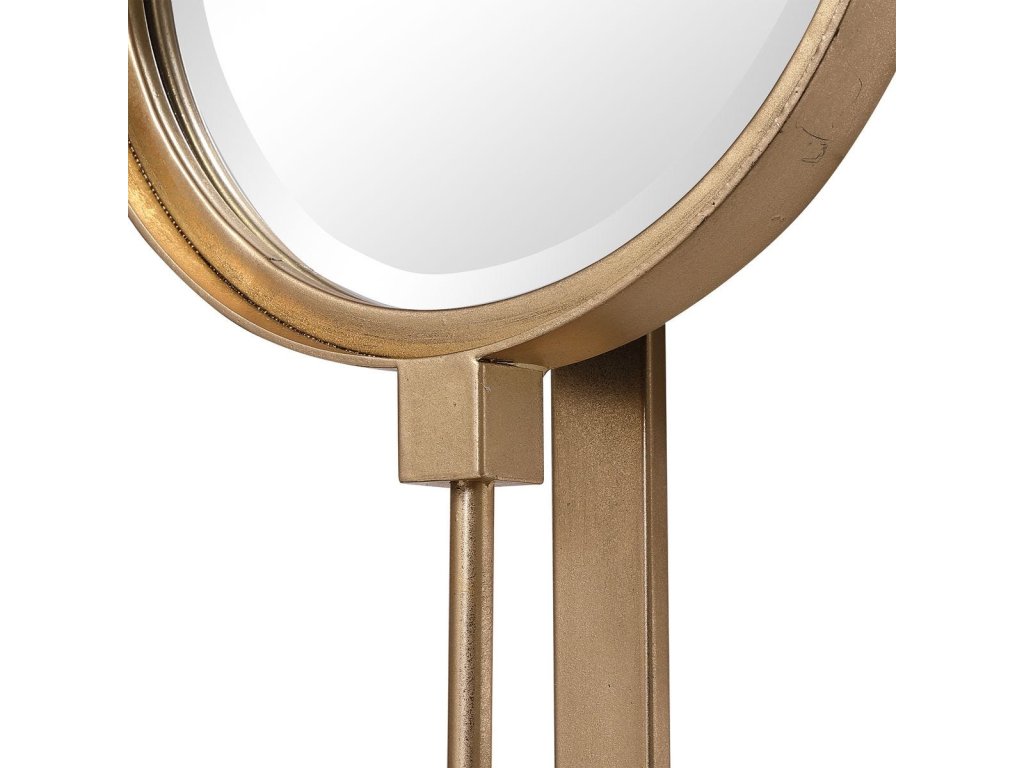 Button Mirror, Gold - image 4