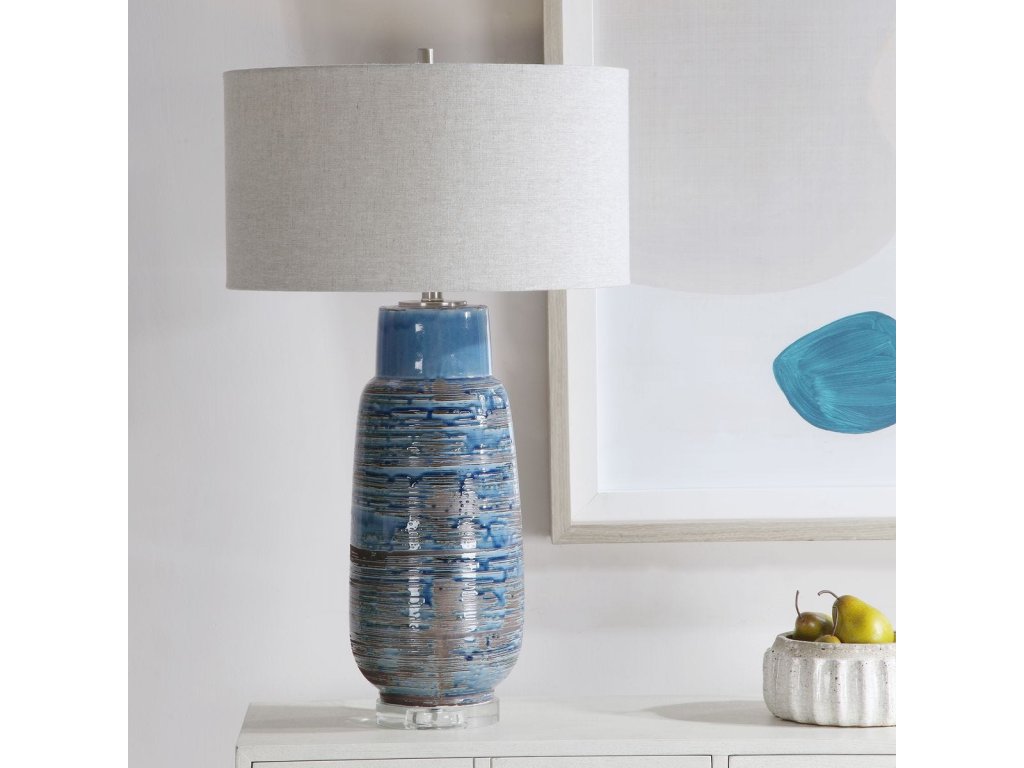 Magellan Table Lamp, Blue - image 1