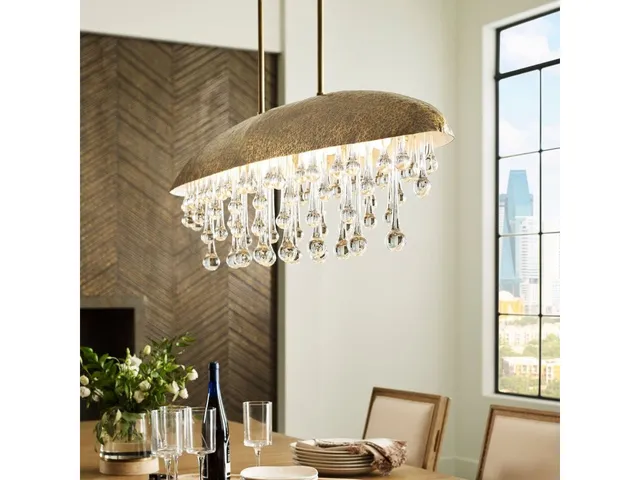 Downpour, 10 Lt Pendant - Oval