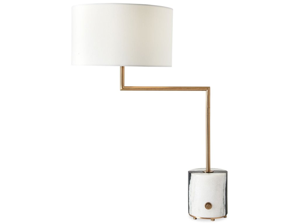 Pivot Table Lamp - Panda Marble/Brass - main image
