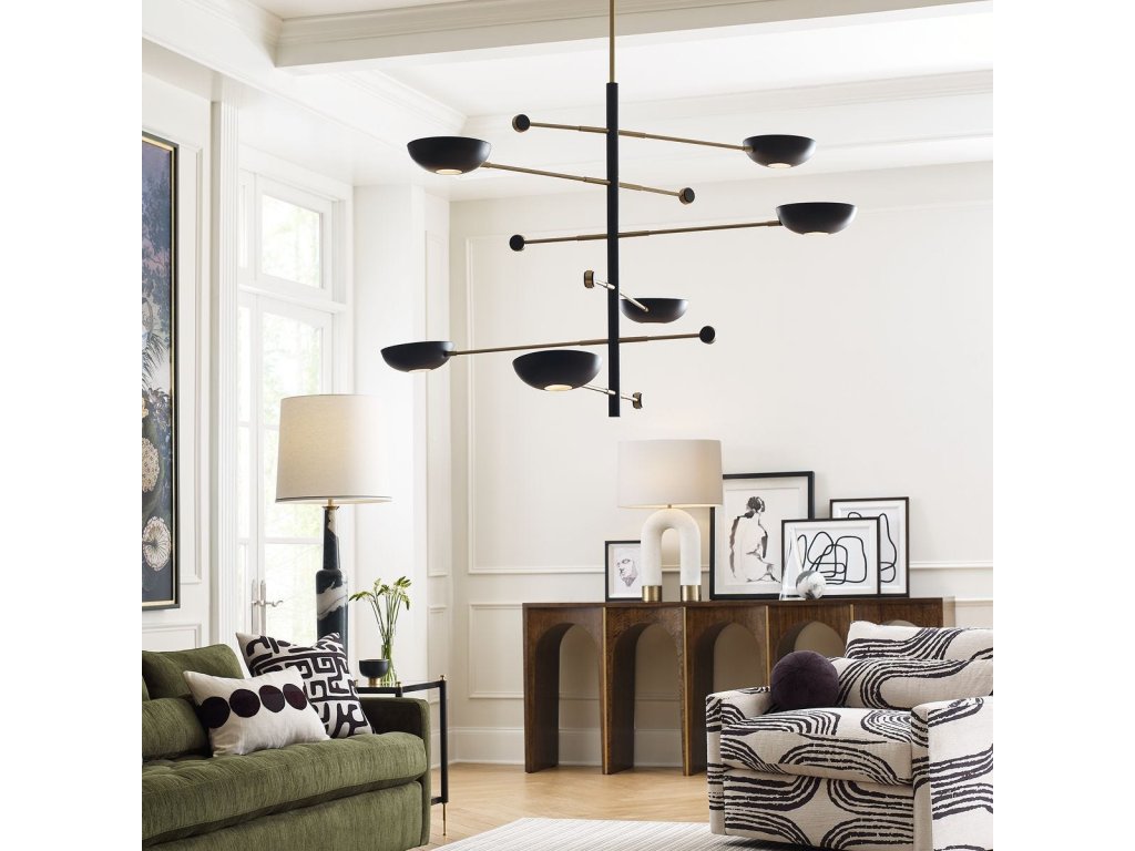 Swinger, 6 Lt Pendant - Black - image 7