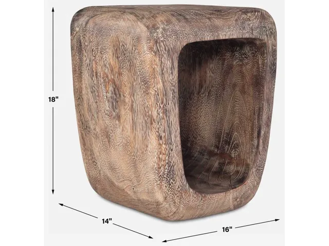 Loophole Accent Stool, Bleached Wash
