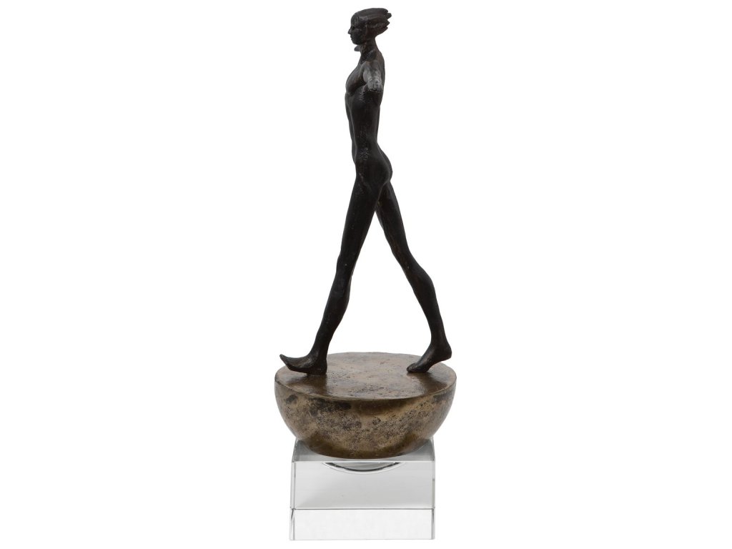 Man Finding Balance Sculpture - image 3