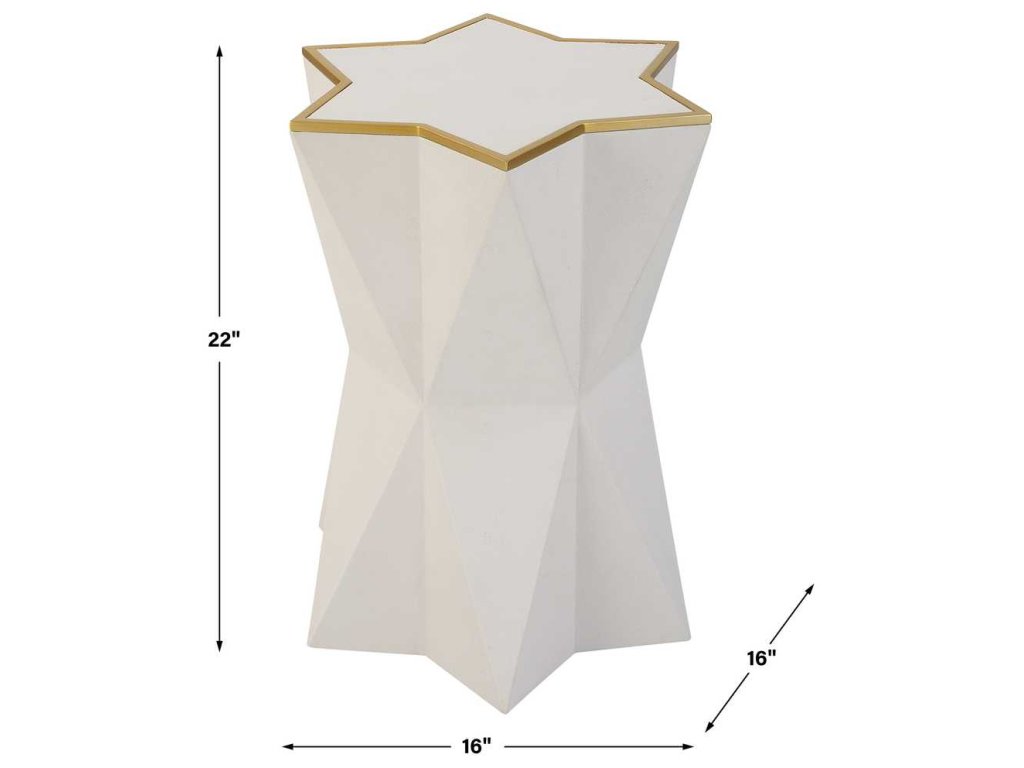 Capella Accent Table, White - image 5