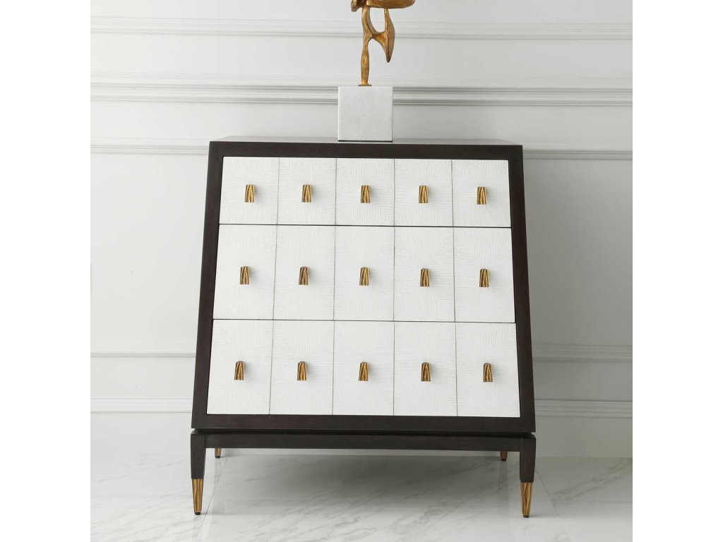 Pyramid Chest - Walnut/White - image 1