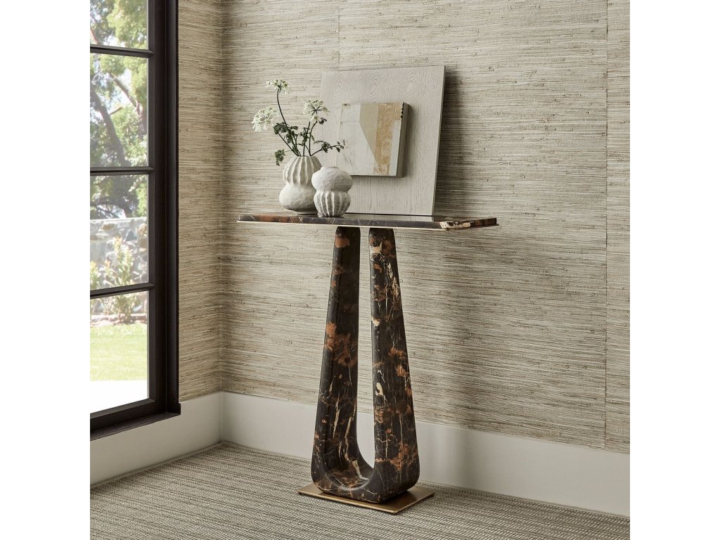 About Turn Console Table - Michelangelo Marble - image 1
