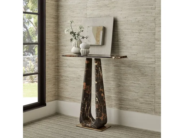 About Turn Console Table - Michelangelo Marble