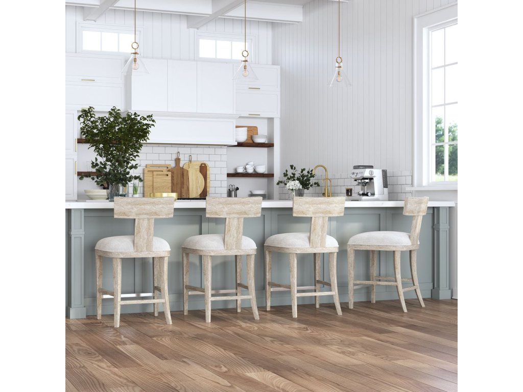 Idris Counter Stool, White - image 1